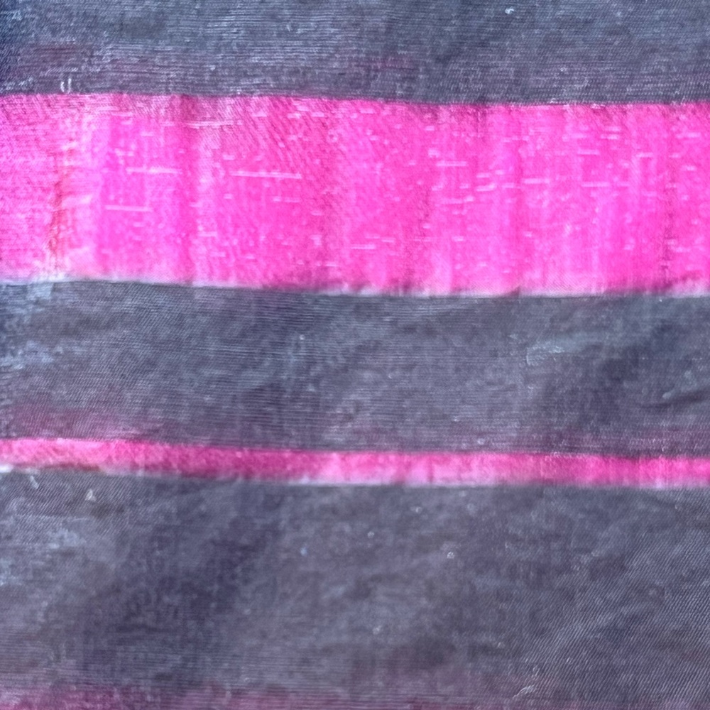 Apostrophe Women's Size 12 Black & Pink A-Line Skirt Semi Sheer Black Overlay - Picture 10 of 13